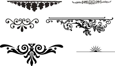 European gorgeous pattern element vector Free Vector / 4Vector