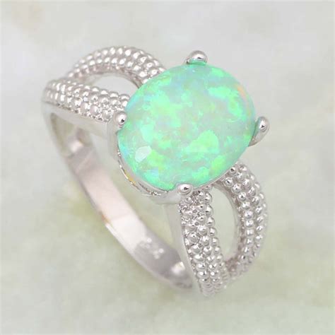 Green Opal Ring- Marked Down 30% – Femmi Accessories