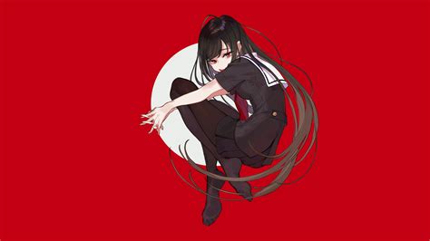 937 Wallpaper Anime Girl Red free Download - MyWeb