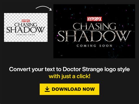 Doctor Strange Font FREE Download + (PSD Style) | Hyperpix