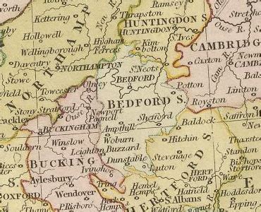 History of Bedfordshire | Map and description for the county