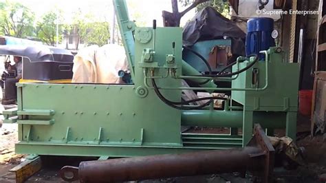 Hydraulic Metal Baling Machine - YouTube