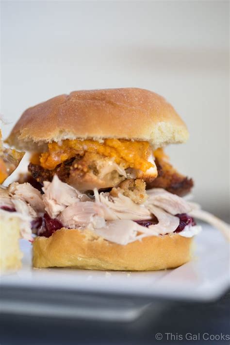 Thanksgiving Leftovers Sandwich - This Gal Cooks