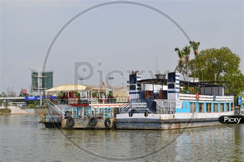 Image of Boats in Hussain Sagar Lake-KJ397987-Picxy