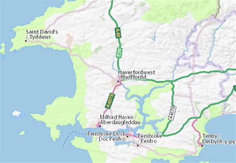 MICHELIN Haverfordwest map - ViaMichelin