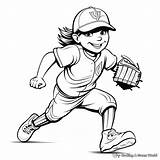 Softball Coloring Pages  Free & Printable sketch template