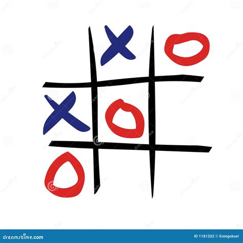 Tic tac toe stock illustration. Image of strategy, gaming - 1181202