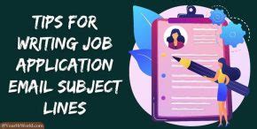 Tips For Writing Job Application Email Subject Lines