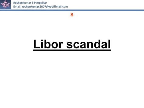 LIBOR Scandal