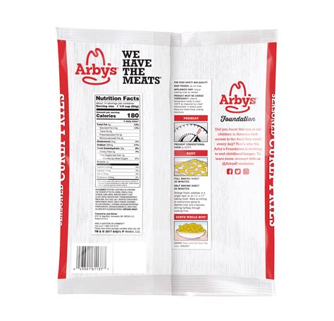 Arby S Nutrition Facts Sheet | Besto Blog