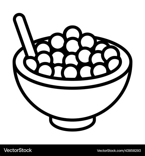 Cereal bowl icon meal Royalty Free Vector Image