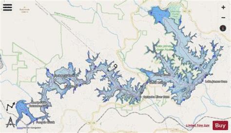 Lake James Indiana Depth Map