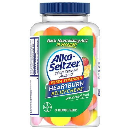 Alka-Seltzer Heartburn ReliefChews Chewable Tablets Assorted Fruit | Walgreens