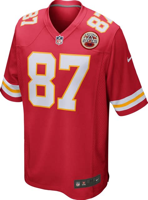 Nike Satin Home Game Jersey Kansas City Chiefs Travis Kelce #87 in Red ...