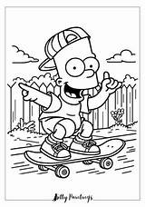 24 Bart Simpson Coloring Pages  Easy Free Printable Images sketch template