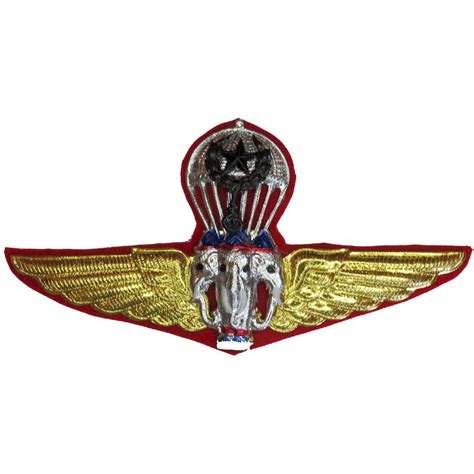 Thailand Army Master Parachute Wings Parachute jump wings or badge