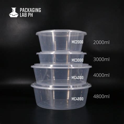 4000ml Round Microwavable Container – Packaging Lab Philippines