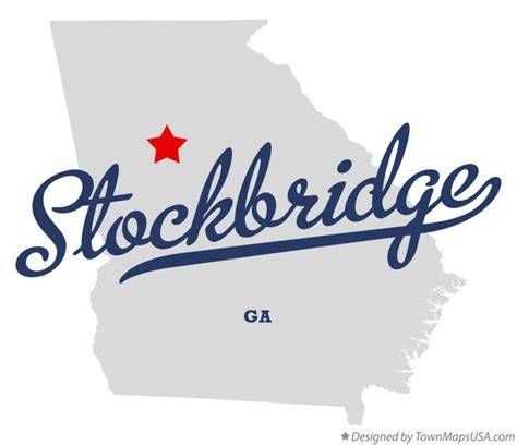 Map of Stockbridge, GA, Georgia