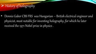 Holography 2 | PPT