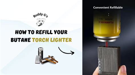 How To Refill Your Butane Torch Lighter