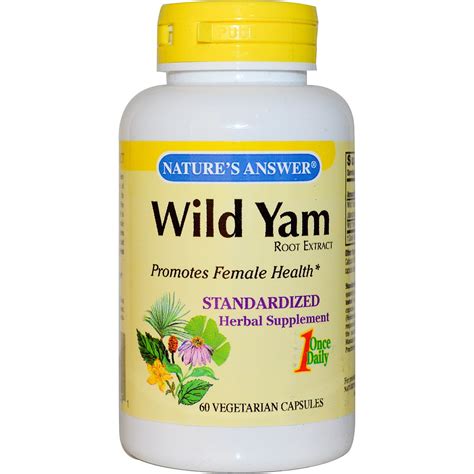 Nature's Answer, Wild Yam Standardized Root Extract, 60 Veggie Caps - iHerb