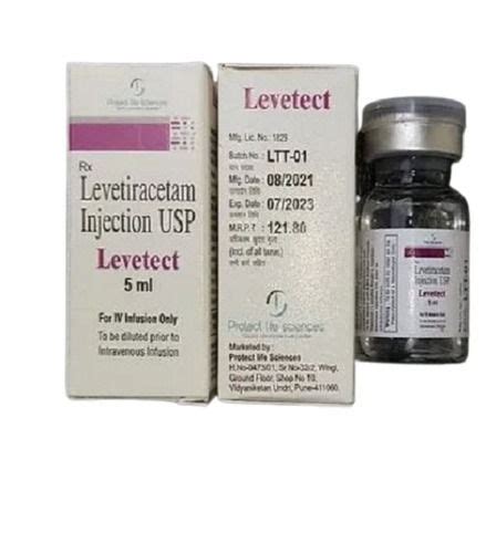 5 Ml Levetiracetam Usp Injection For Treatment Of Myoclonic Seizures Ash %: 2% at Best Price in ...