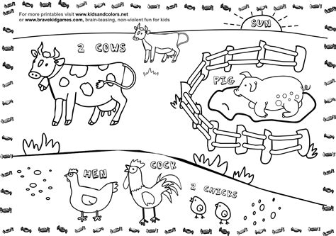 Preschool Farm Animals Coloring Pages : Farm Animal Printable Colouring Pages | Farm animal ...