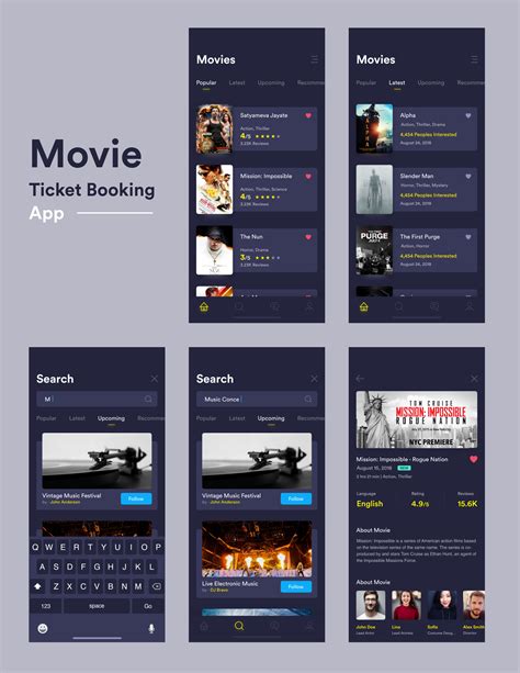 Movie App by Abhishek Prakash on Dribbble