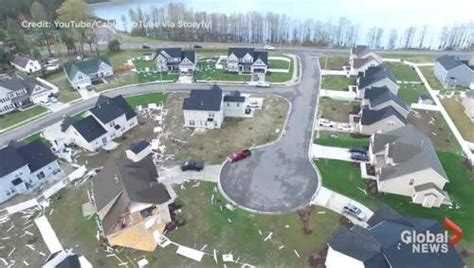 Drone footage shows damage caused by tornado in Virginia | Watch News ...