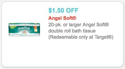 New $1.50/1 Angel Soft Bath Tissue Target Coupon – Triple Stack Deal ...