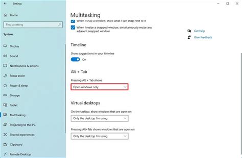 How to customize Alt + Tab for Microsoft Edge open tabs on Windows 10 ...