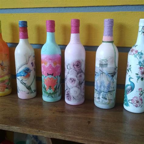 Decoupage Bottles - Etsy