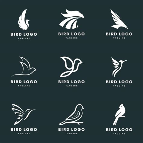 Bird logo set vector icon illustration design 3288077 Vector Art at ...