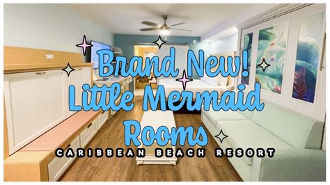 NEW! Little Mermaid Room Tour at Disney's Caribbean Beach Resort by Magical Mom Laura - YouTube