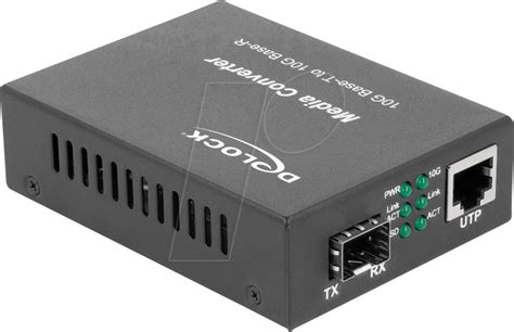 DELOCK 86439: Media Converter 10GBase-R SFP+ to 10GBase-T RJ45 at reichelt elektronik