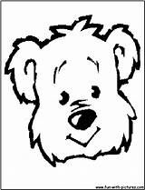 Teddy Bear Face Coloring Page Sketch sketch template