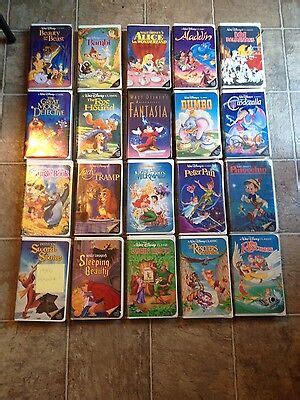 DISNEY Black Diamond VHS Complete Collection Lot in MUSEUM WORTHY ...