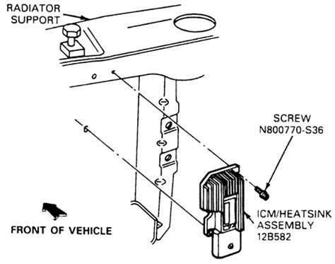 Ford ranger ignition control module location