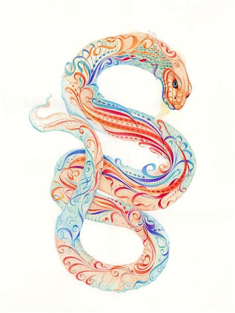 Snake Painting by Alan Michael | Saatchi Art