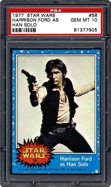 1977 Star Wars Harrison Ford As Han Solo | PSA CardFacts™