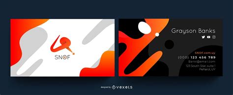 Abstract Creative Business Card Design Vector Download