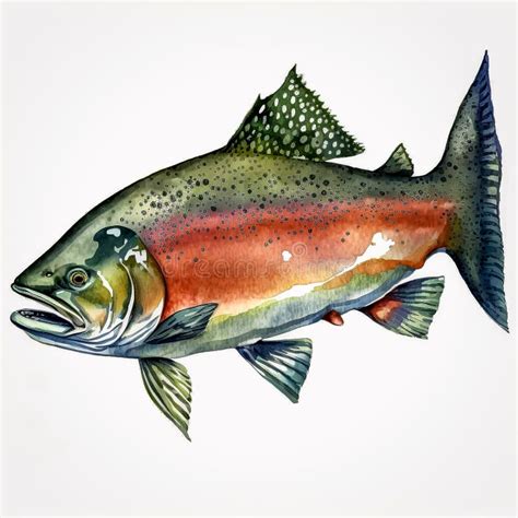 Coho Salmon Fly Fishing Stock Illustrations – 7 Coho Salmon Fly Fishing ...