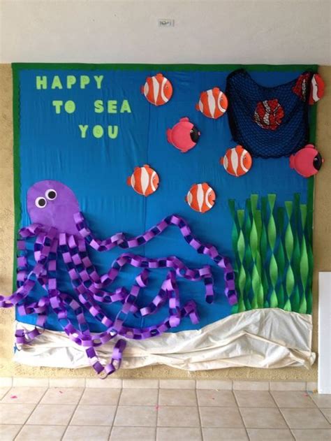 Happy to SEA You Bulletin Board (an under the sea Welcome theme?): | Preschool crafts, Classroom ...