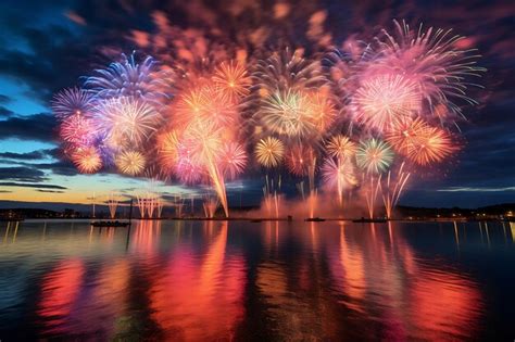 Premium Photo | Colourful Fireworks Presidents Day