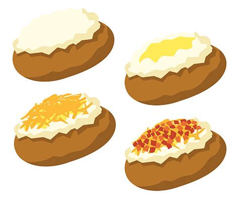 Clipart Of Baked Potatoes