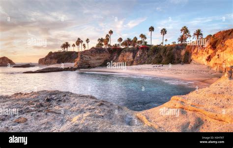 Sunset view of Treasure Island Beach at the Montage in Laguna Beach ...