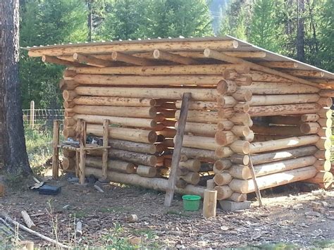 quick and easy winter shelter (wheaton laboratories forum at per… | Diy log cabin, How to build ...