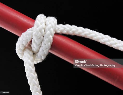 Gaff Topsail Halyard Bend Knot Stock Photo - Download Image Now - Black Background, Nautical ...