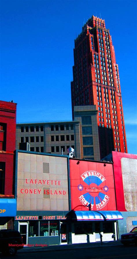 lafayette and american coney islands detroit by blueeyedbadger, $18.00 | Detroit michigan ...