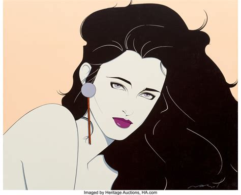 Patrick Nagel (American, 1945-1984). Seductive Portrait. Acrylic on | Lot #71133 | Heritage Auctions